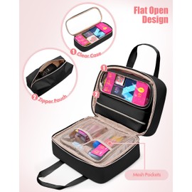 Fasrom Discreet Bag for Toys, Private Toy Storage Bag with Lockable Zipper and Detachable Pouches, Travel Toy Box Organizer for Adult Men and Women, Black (Bag Only, Patent Design)
