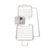 Faucet Storage Shelf Aluminum Plastic Two Containers with Towel Rod