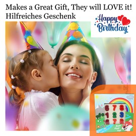 EasY FoxY ToY Zahlen-Holzpuzzle Grosse Nummern 0-9, Holzspielzeug für Spielerisches Lernen von Zahlen, Motorikspielzeug ab 3 Jahre Rahmenpuzzle Geschenk für Kinder, Kinderpuzzle