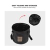 20L Portable Camping Bucket PVC Folding Water Bucket High Capacity