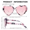 Hycredi Heart Shaped Polarized Sunglasses for Women Retro Fashion Lovely