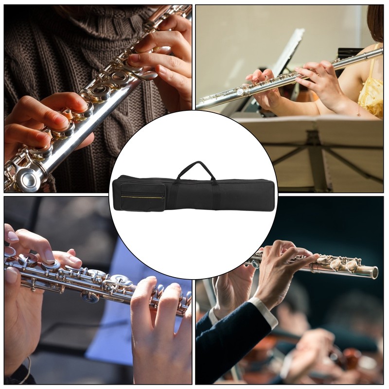 Flute Storage Bag Carrying Waterproof with Adjustable Shoulder Strap Hand