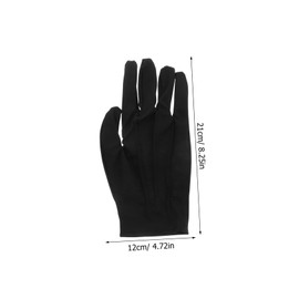 Gatuida 10pairs Black Gloves for Jewelry Handling Breathable Protective Gloves for Antiques Watches and Comfortable Fit for Inspection and Cleaning Tasks