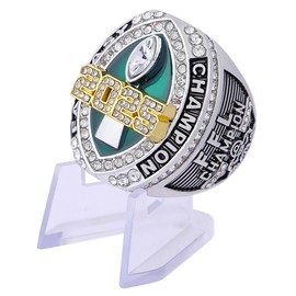 guancrown 2025 Fantasy Football Championship Ring Award Prize Trophy Sports Winner FFL Champion Ring (Ring with Stand, Size 11)