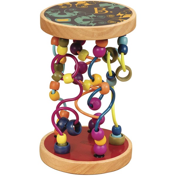 B. Toys – Bead Maze – Wooden Wire Maze – 47 Beads & 5 Mazes – Classic Toy for Babies, Toddlers, Kids – Quality Wood – Loopty Loo – 18 Months +