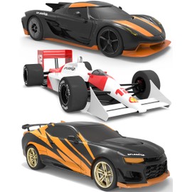 SplashEZ Race Cars Bath Toys | Mold Free Bath Toys for Kids & Toddlers with No Hole for Water | Cars Set Ideal Size for Little Hands | Safe, Durable for Baby Tub Pool Fun for Boys Girls Ages 0 & Up