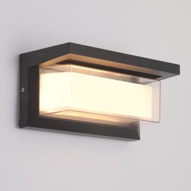 Mille Lucciole 24W LED Outdoor Wall Lights Exterior/Interior Adjustable 3-Color Sconces Lights 2100LM IP65 Waterproof Modern Outdoor Lighting Fixtures Aluminum Wall Lights Compatible with Dimmers