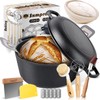 Cast Iron Dutch Oven for Sourdough Bread Baking, Pre-Seasoned 5QT