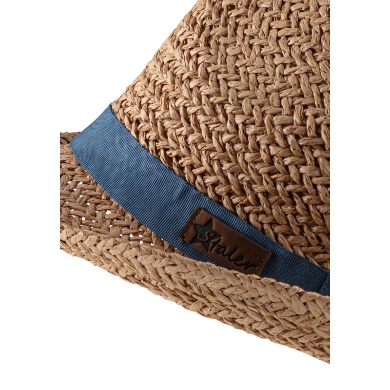 Sterntaler Boys Kids Straw Hat with Grosgrain Ribbon Hat, beige,