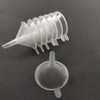 WELANGBN Small Funnel, 2inch Clear Plastic Mini Funnels for Science