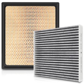 partszen CA11895 17801-0P100 Cabin Engine Air Filter Kit for Toyota Sequoia 5.7L 2014-2022 Tundra 5.7L 2014-2021 4.6L 2014-2019 Replace 87139-30040