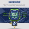 MRCARTOOL HVAC Digital Refrigeration Manifold Gauge Vacuum Pressure Leakage Meter