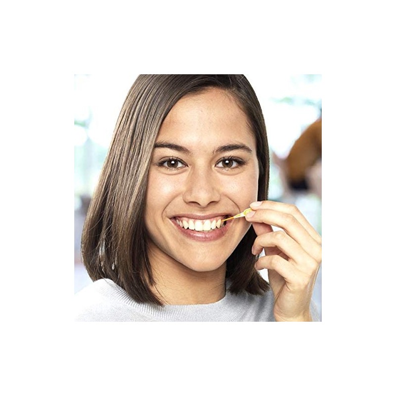 2 Pack x Tepe Easy Pick Interdental Brushes Orange Size