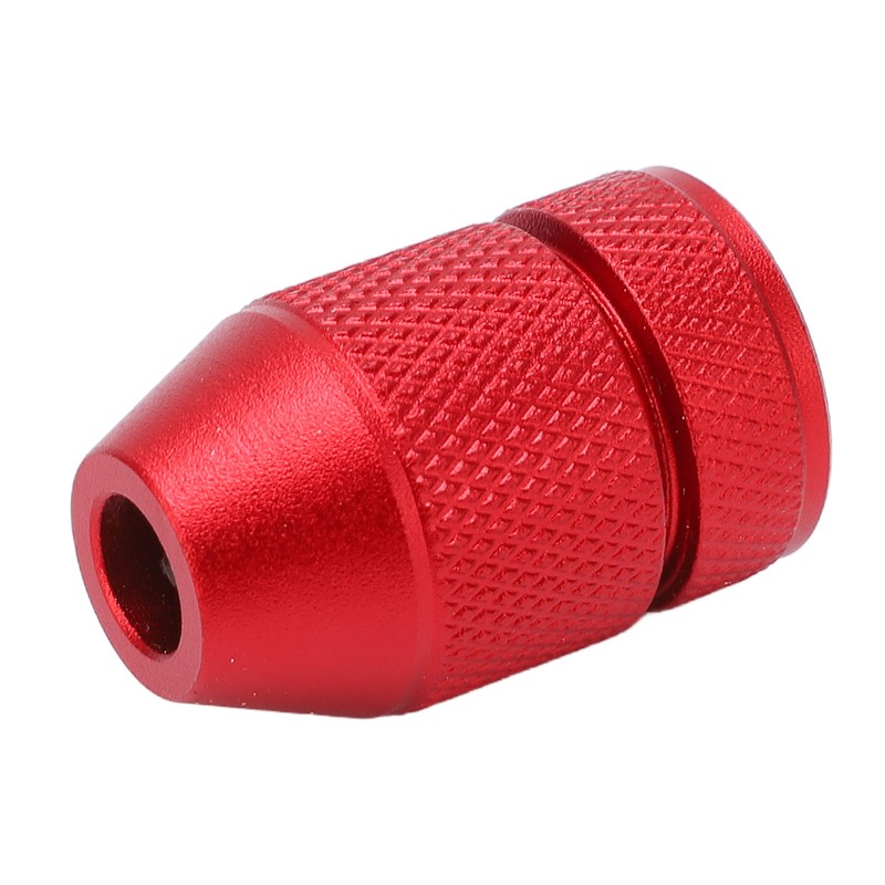 Adjustable Drill Stop Collar Aluminum Alloy Red Anti Slip Nylon