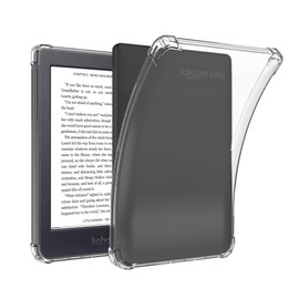 LaoShuSheng Slim Clear Case for 6" Kobo Nia eReader (2020 Released,Model N306) - Ultra-Thin Lightweight Transparent Flexible Soft Back Cover (Clear)