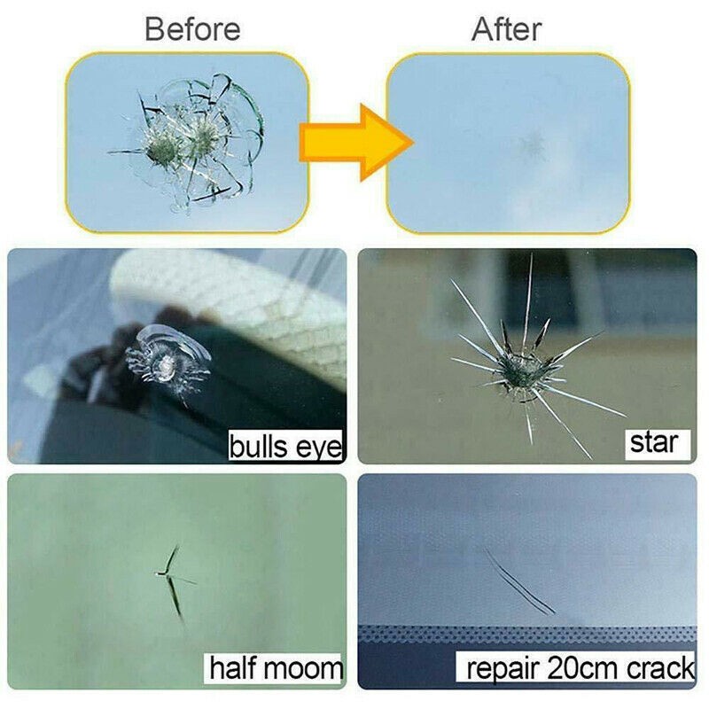 NEW 5Pcs Auto Glass Nano Repair Fluid Car Windshield Resin