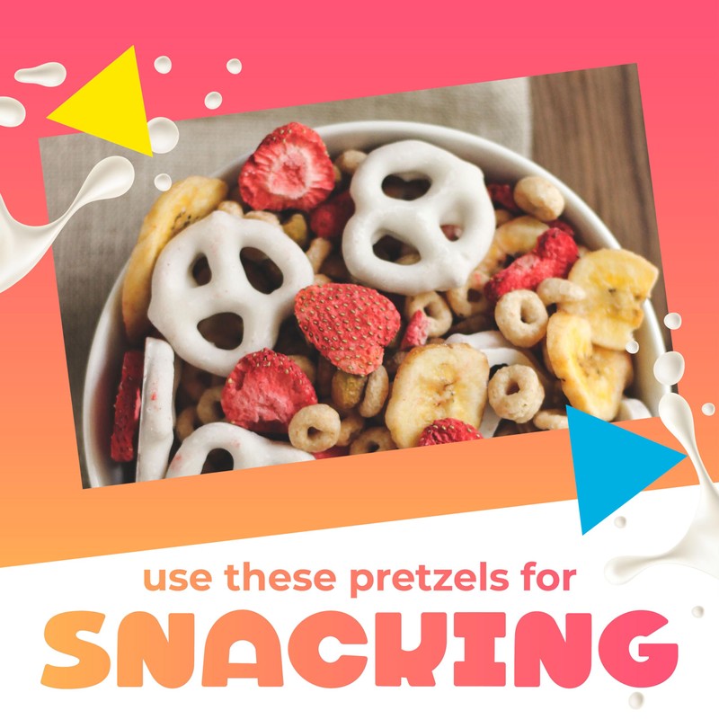 Yogurt Covered Pretzels, Salted Pretzels in Sweet Vanilla Yogurt, 40