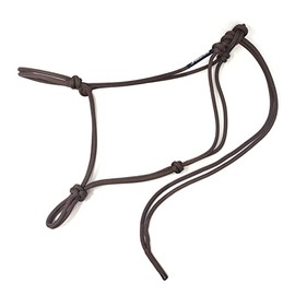 Knotty Girlz 2 Knot Rope Horse Halter (Brown, Large)