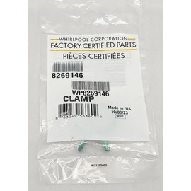 WP8269146 Dishwasher/Appliance Hose Clamp - New - 1 1/8" - Genuine OEM - AM 3-5-2 - EA241104