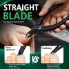 BALUCA Straight Edge Toenail Clippers for Thick Nails & Ingrown