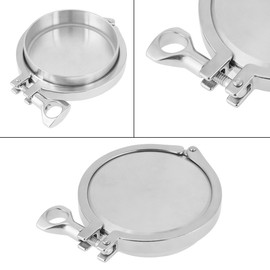 Stainless Steel Sanitary Pipe Fittings kit，with Heavy Duty Tri Clamp,102mm 4" End,Weld Ferrule,silicone gasket