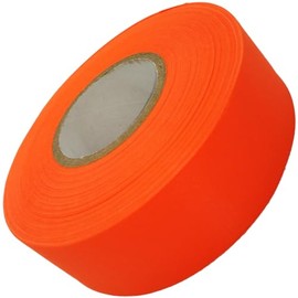 KENOH Orange Marking Marking Tape Length 166.9 ft (50 m) x Width 1.2 inches (30 mm)