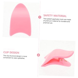 BIUDECO 4sets Ergonomic Lash Applicator Tool False Eyelashes Applicator Tweezers Portable Makeup Supplies 4pcs*4