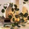 33 Ft Vine with Eucalyptus Leaf Lights Battery Operated, 8