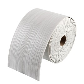 Qiveno Peel and Stick Baseboard Trim, 32.8 Ft x 3.9 in PVC Caulk and Trim Strips, Self-Adhesive Wall Base Boards Moulding Trim Molding(White Maple Wood)