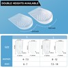 JGTYJE 2 Layers Adjustable Heel Correction Insoles, Correction Insoles for