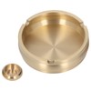 Brass Ashtray Handcrafted Modern Stylish Style Easy Cleaning Portable Decorative