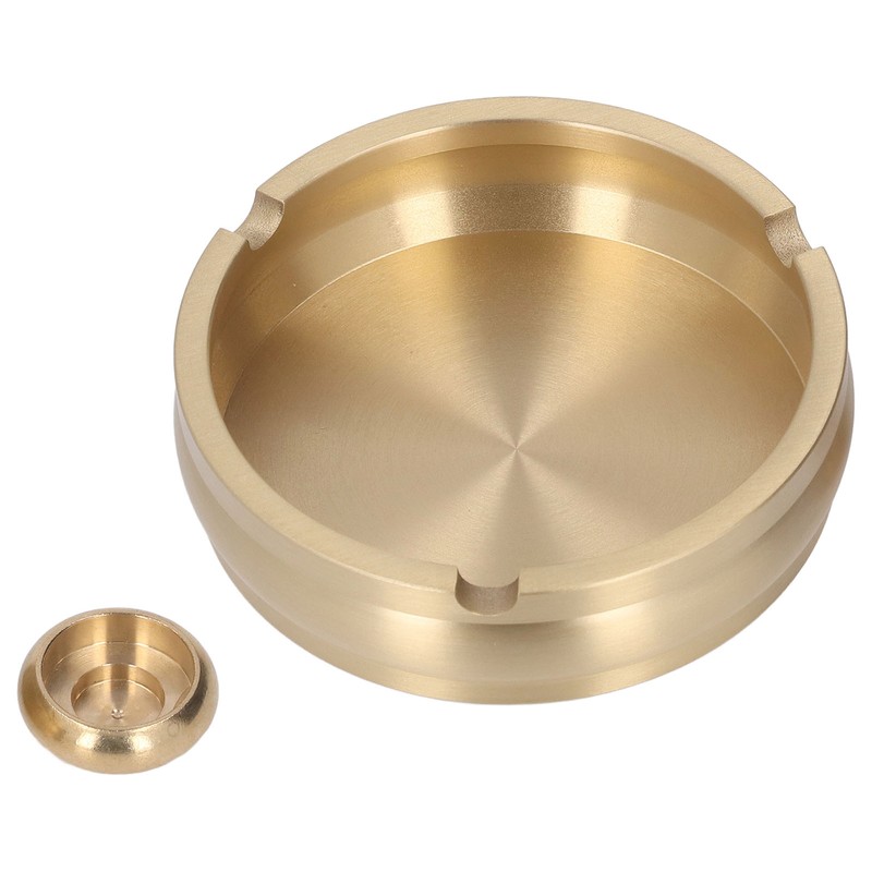 Brass Ashtray Handcrafted Modern Stylish Style Easy Cleaning Portable Decorative