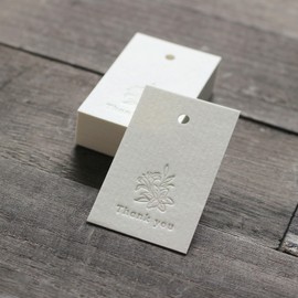 BAY LETTERPRESS Thank You Lily Thank You Lily Typography Wrapping 35x56mm Thank You Tags