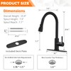 Black Kitchen Faucets with Pull Down Sprayer Kitchen Sink Faucet