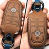 Auttoop for Ford Dedicated Cover Key Fob Case Brown for