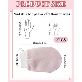 LOZTBUE 2 Stück hochwertige Gesichtspeeling-Handschuhe und Peeling-Schwämme – Körper- und Gesichtspeeling-Handschuhe – Peeling-Handschuhe für Peeling und Körperpeeling