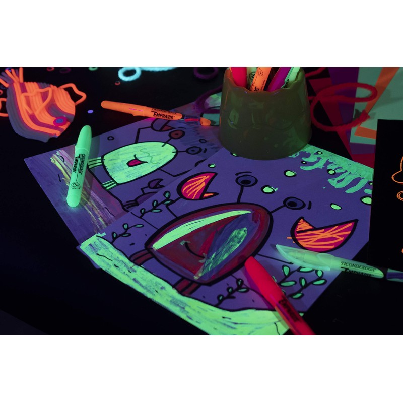 TICONDEROGA Emphasis Fluorescent Highlighters