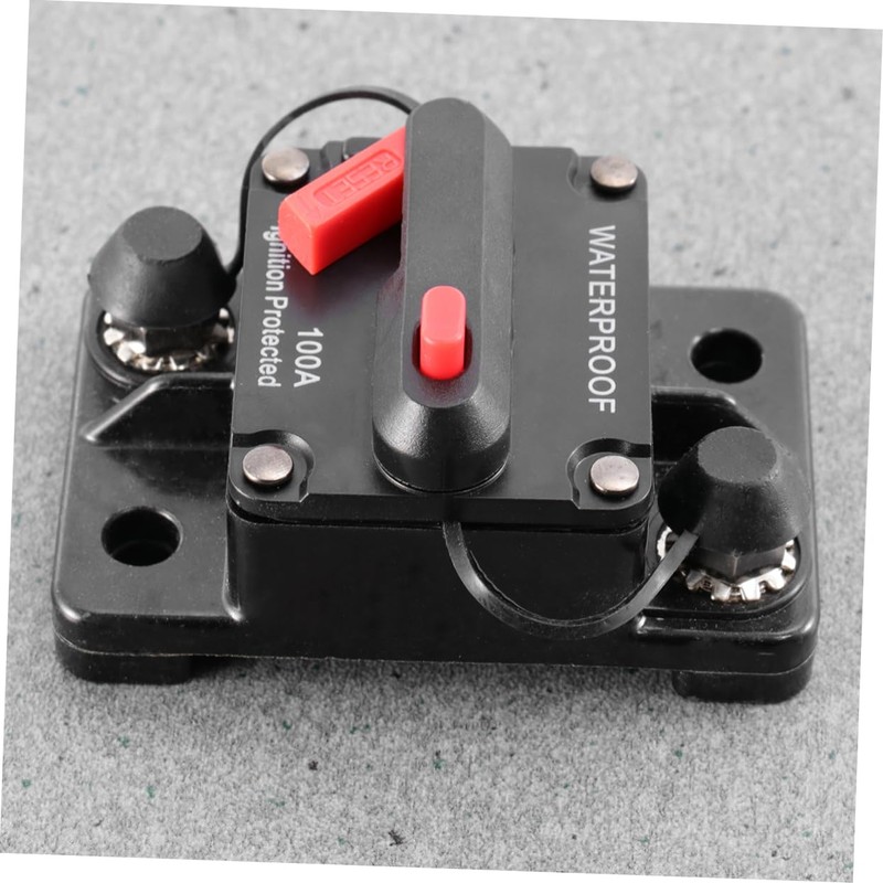 Mobestech 2pcs Circuit Breaker Blackalicious Blacksto e 50a Fuse Car