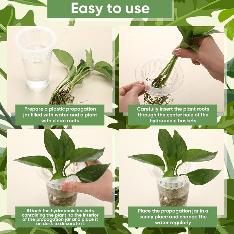 Baderke 35 Pcs Plastic Plant Propagation Station Desktop Terrariums Plant