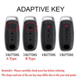 HIBEYO 3 Button Key Fob Cover Compatible with Nissan Teana Pathfinder Kicks X-Trail Rogue 2023 2024 2025 Accessories Metal Painted Sports Style Key Shell with US Flag Keychains-3 Button A Type Black