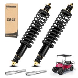 10L0L Heavy Duty Coil Springs Front/Rear Shock Absorber Kit for EZGO TXT, Medalist 1994-up Gas or Electric Golf Cart, OEM# 70928-G01 70630-G01 76418-G01 (Black)