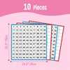 Math Hundred Boards, Laminated Double Sided Number 1-100 Chart Easy
