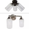 LEDUPDATES 3 Pack bubble Glass Shade replacement Screw fixed Clear