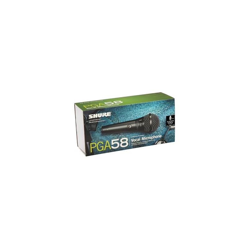 Shure Micrófono para Voces PGA58, Incluye Cable XLR-1/4
