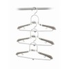 Ideaworks Set of 3 Shirt Saver Hangers, White/Grey, 31 x