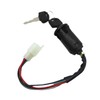 Ronyme Universal Ignition Key Switch 4 Wire Replace Parts Plug