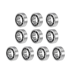 TOP-VIGOR 10Pcs MR63K Deep Groove Ball Bearings Z2 3mm x 6mm x 2mm Open Type Chrome Steel Skateboard Bearings for Electrical Instrument Equipment