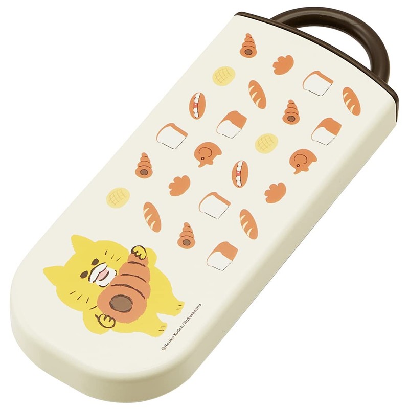 Skater TACC2AG-A Trio Set, Chopsticks, Spoon and Fork, Noraneko-Gun, Antibacterial