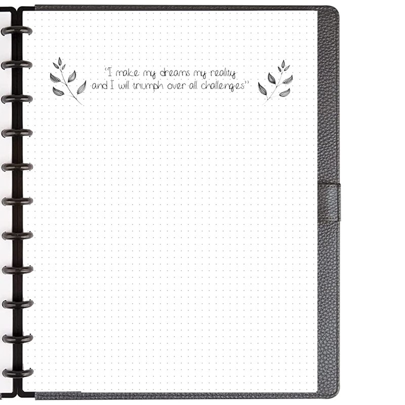 A4 TUL Discbound Dotted Refill Paper, 11-Disc Dot Grid Filler