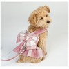 Aki Kumaya Dog Harness Lead Set with Ribbon Cute Plaid